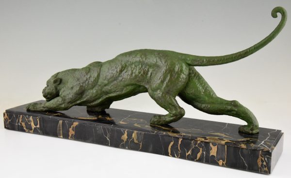 Art Deco panther sculpture