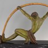 Art Deco Skulptur atletische Mann, L’age du bronze