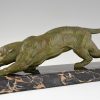 Art Deco sculpture of a panther