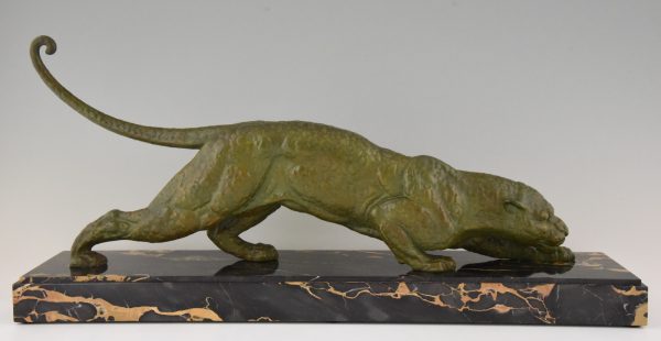 Art Deco sculpture of a panther