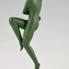 Art Deco sculpture danseuse nue aux raisins