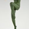 Art Deco sculpture of a nude dancer with balls