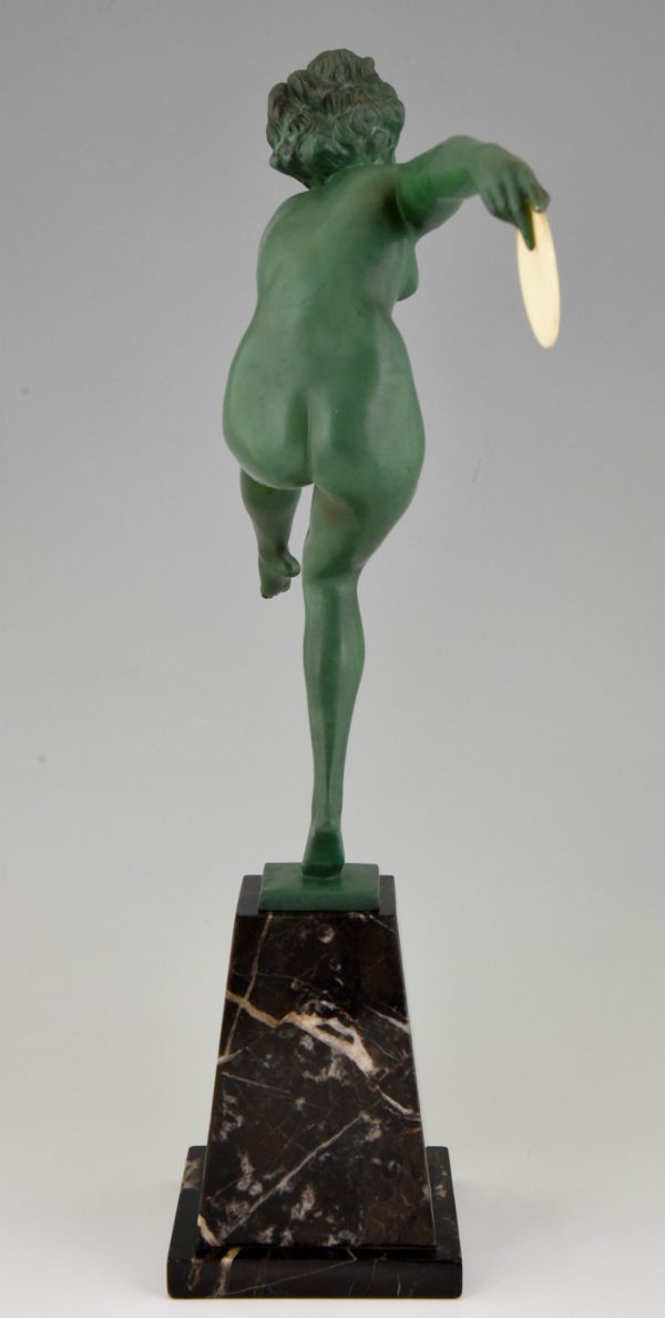 Art Deco sculpture danseuse nue 49,5 cm