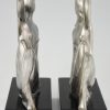 Art Deco bronze bookends with nudes.