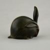 Art Deco bronzen beeld konijn