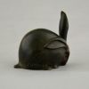 Art Deco sculpture en bronze lapin