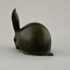 Art Deco bronze sculpture of a rabbit