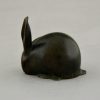 Art Deco bronze sculpture of a rabbit