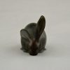 Art Deco bronze sculpture of a rabbit