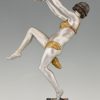 Art Deco lamp dansend naakt met bal