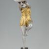 Lampe Art Deco femme avec ballon