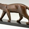 Art Deco Skulptur Bronze Panther