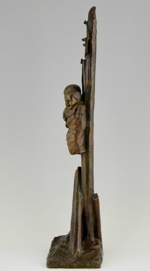 Antike Bronze Skulptur Romulus et Remus