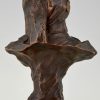 Dalila, Art Nouveau bronze bust of a girl