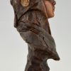 Dalila, Jugendstil bronzen buste van orientaalse vrouw.