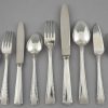 Art Deco silver plated cutlery set 118 pc in case