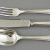 Art Deco silver plated cutlery set 118 pc in case