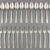 Art Deco silver plated cutlery set 118 pc in case