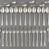 Art Deco silver plated cutlery set 118 pc in case