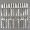 Art Deco silver plated cutlery set 118 pc in case