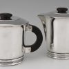 Art Deco silvered tea and coffee set 5 pc