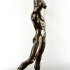 Bronze sculpture male nude archer.