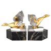 Art Deco bronze duck bookends.