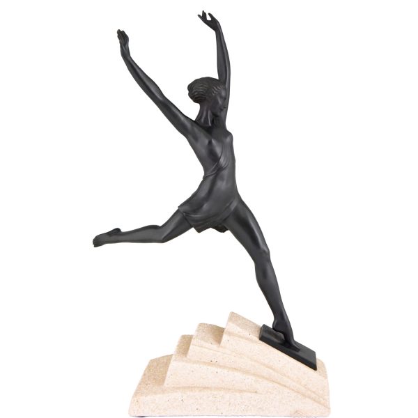 Olympen scukpture Art Deco d’une femme