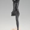 Olympe, Art Deco sculpture of a girl