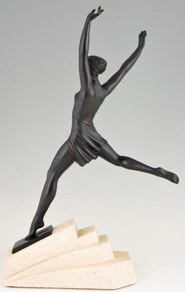 Olympe, Art Deco sculpture of a girl