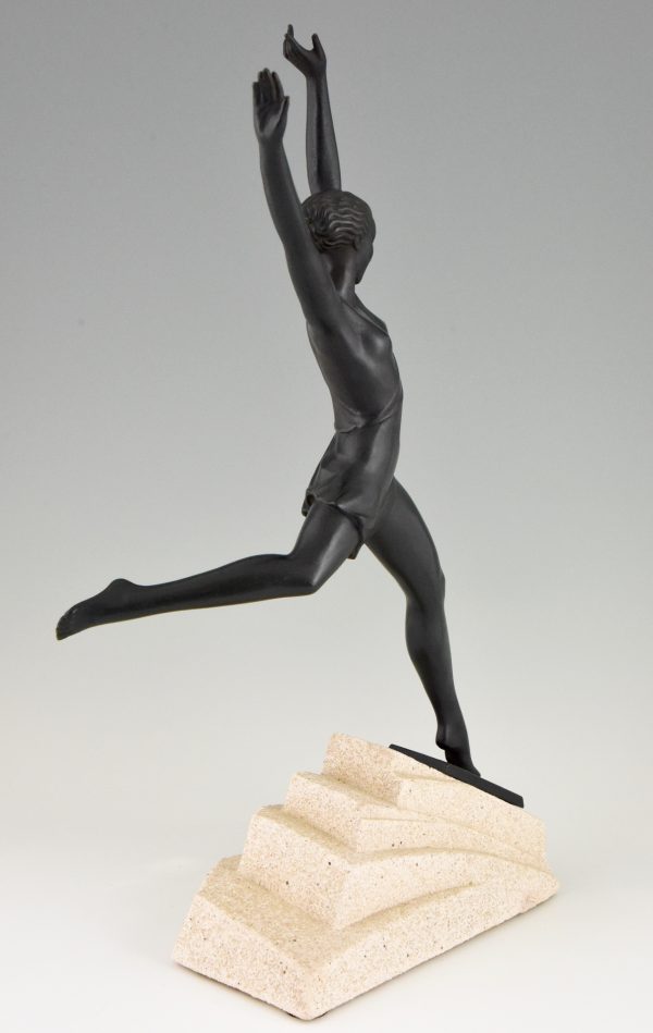 Olympe, Art Deco sculpture of a girl