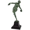 Art Deco sculpture danseuse aux cymbales.