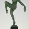 Art Deco sculpture danseuse aux cymbales.