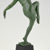 Art Deco sculpture danseuse aux cymbales.