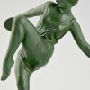 Art Deco sculpture danseuse aux cymbales.