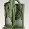 Lampe Art Deco femme nue au drapé Sérénité