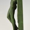 Lampe Art Deco femme nue au drapé Sérénité