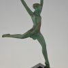 Art Deco nude sculpture of a dancer, Olympia