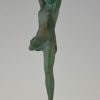 Art Deco nude sculpture of a dancer, Olympia