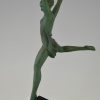 Art Deco nude sculpture of a dancer, Olympia