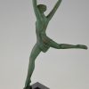 Art Deco nude sculpture of a dancer, Olympia