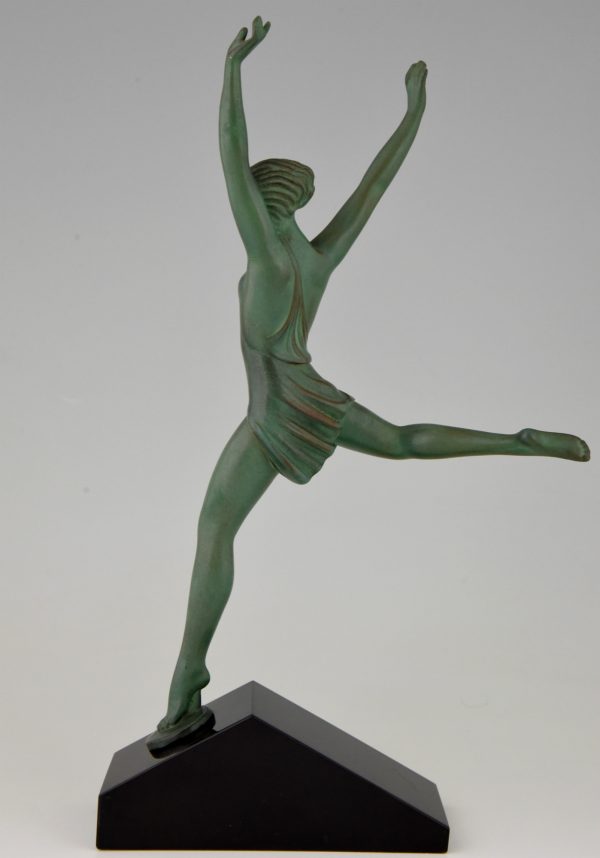 Art Deco nude sculpture of a dancer, Olympia