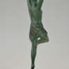 Art Deco nude sculpture of a dancer, Olympia