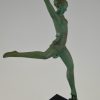 Art Deco nude sculpture of a dancer, Olympia