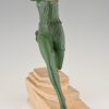 Art Deco sculpture femme au javelot