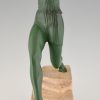 Art Deco Skulptur Speerwerferin