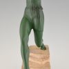 Art Deco sculpture female javelin thrower