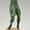 Art Deco sculpture female javelin thrower