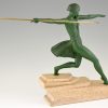 Art Deco sculpture female javelin thrower