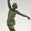 Art Deco sculpture female javelin thrower